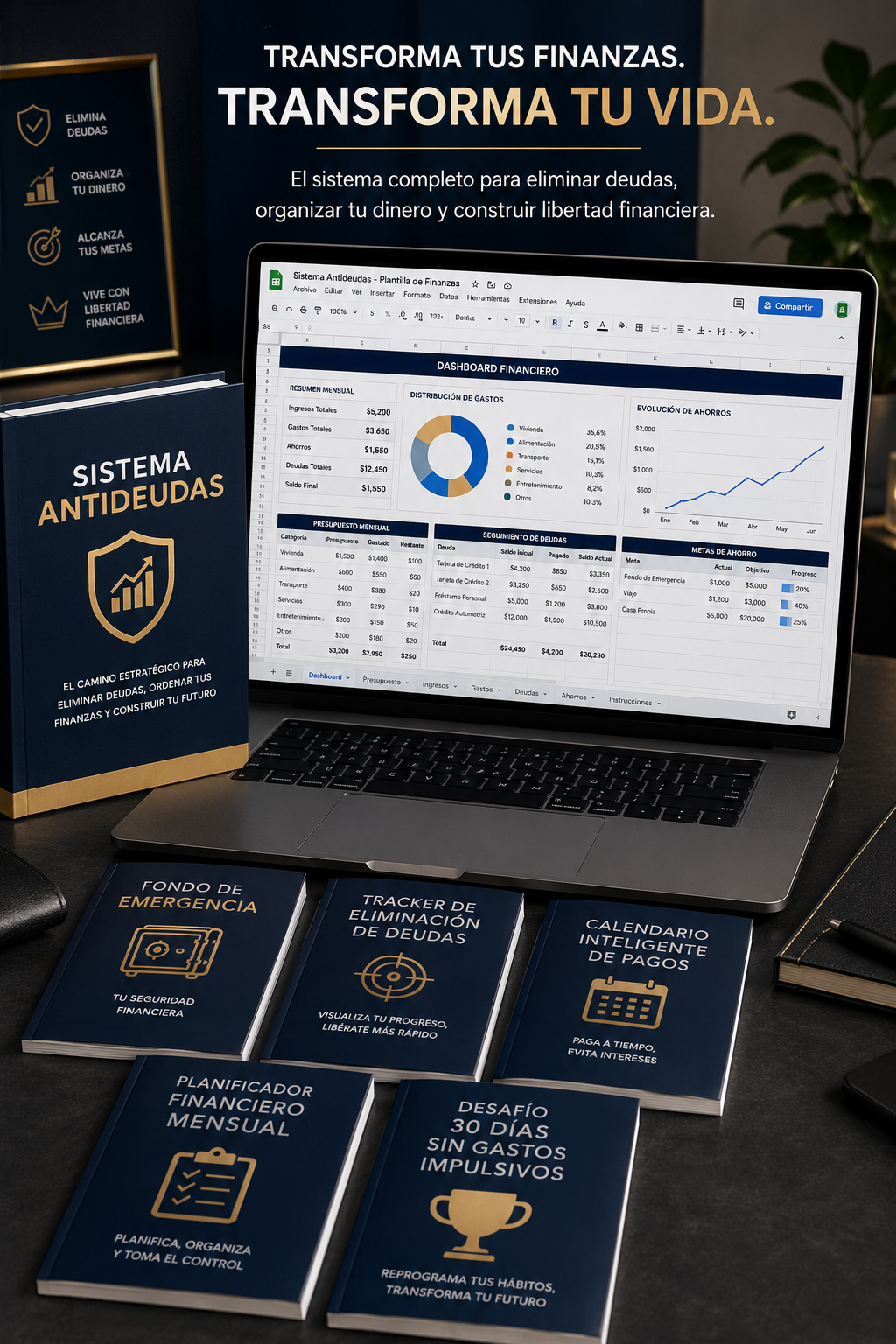 Plantilla Financiera + Sistema Antideudas